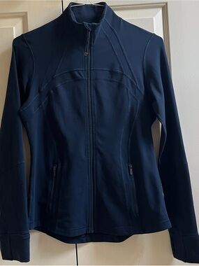 🍒LULULEMON sz 10 DEFINE Jacket MIDNIGHT NAVY BLUE Dark Blue *LUON ~ HTF SIZE!